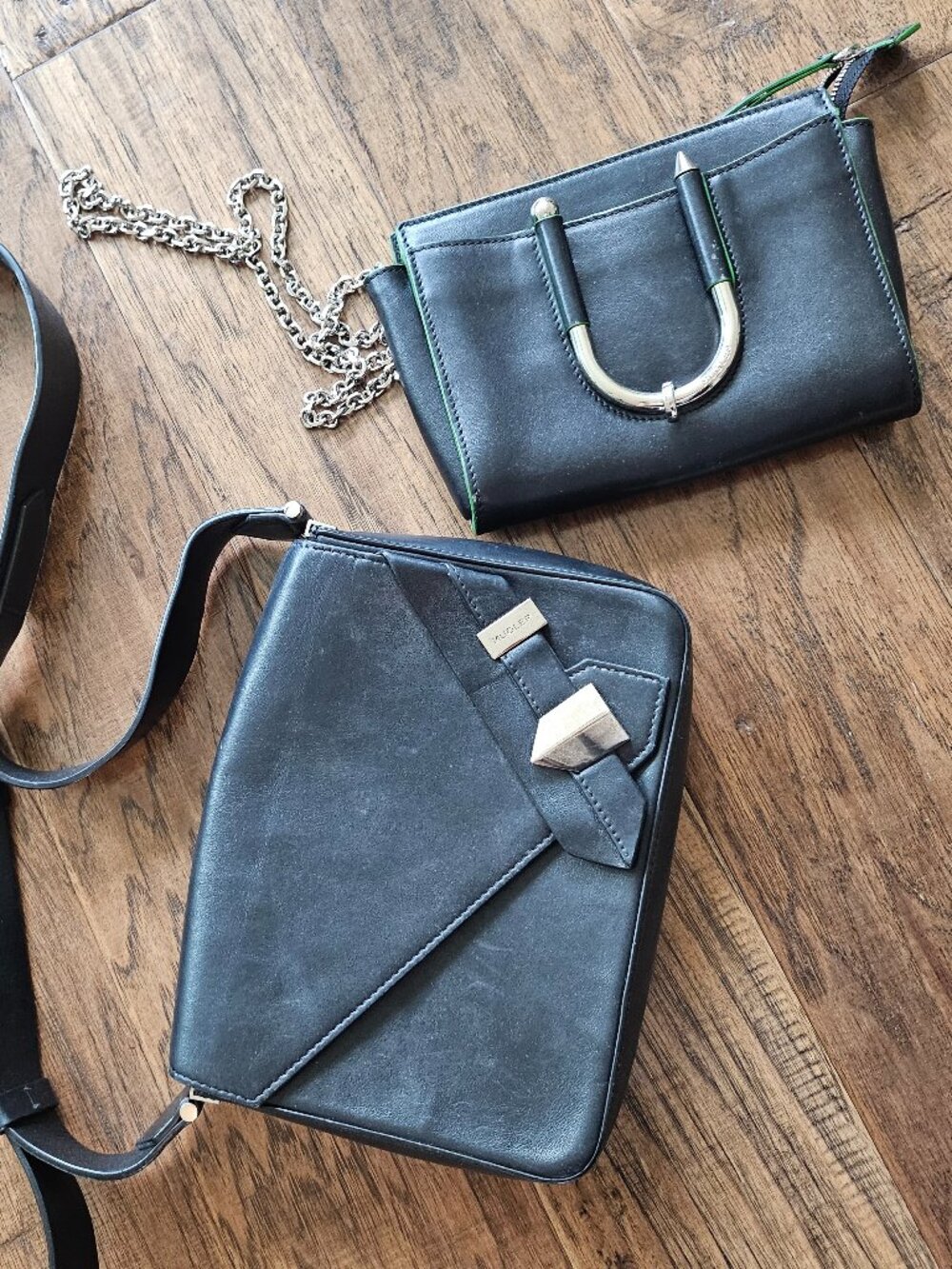 2 Mugler paris leather bags retail +$1000 shopbop - Picture 4 of 6